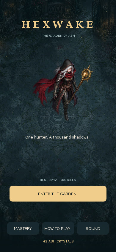 Hexwake title screen